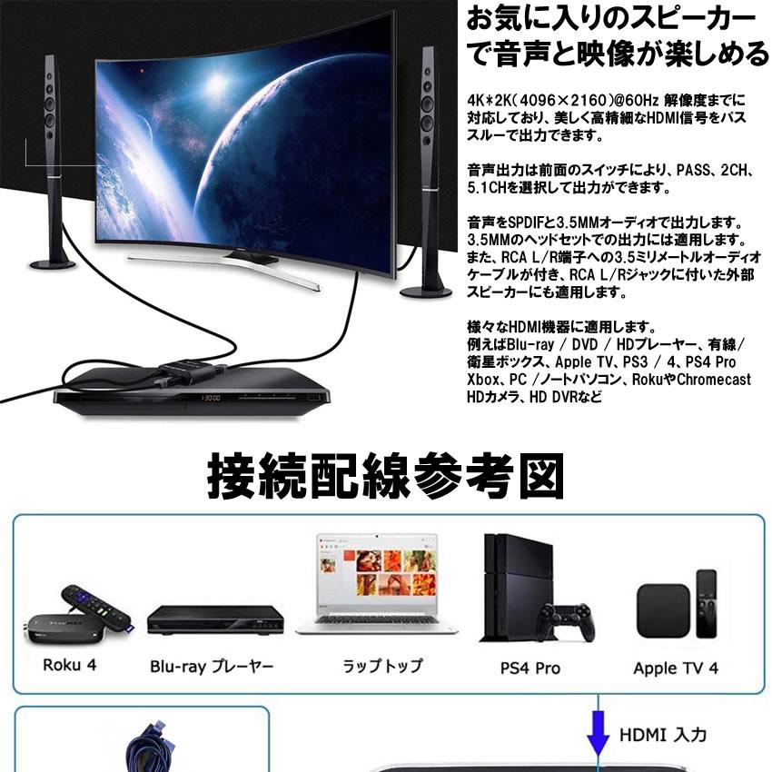 Hdmi 分離 分配 音声 Hdmi デジタル オーディオ分離器 光デジタル アナログステレオ 4k Ps3 Ps4 テレビ Onbuhdmi N Mh0627 31a Next Stage 通販 Yahoo ショッピング