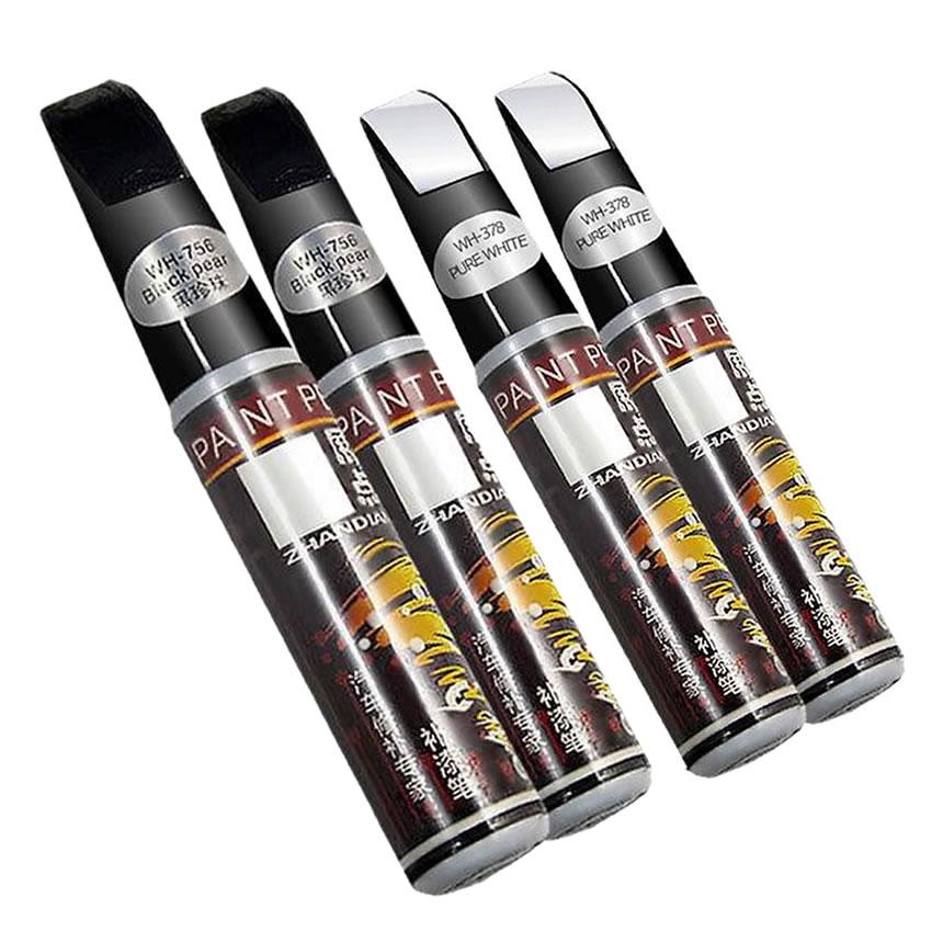 車 魔法の傷隠しペン 4本セット 傷 補修 ブラック ピュアホワイト 外装 ガリ傷 小傷 ボディ 塗装 キズ 2 Tatcaa 最安値