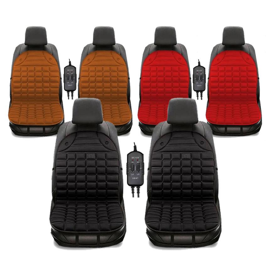 車用 ホットシート 電熱シートヒーター 12V/24V通用型 (2人掛け（運転 