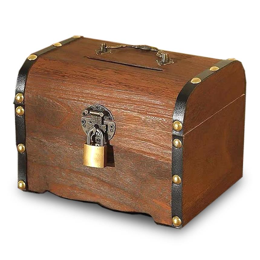 骨董　物入れ 宝箱 鍵付き アンティーク調 収納ケース トレジャーボックス