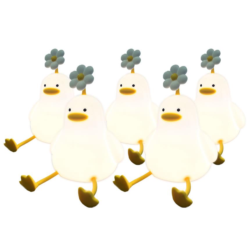5個セット ナイトライト アヒル 照明 ランプ デスクライト 寝室 卓上