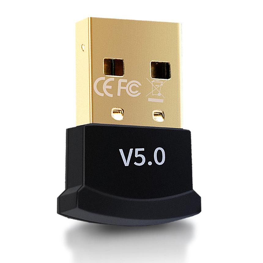 Bluetooth 5 アダプタ ブラック 無線 ドングル USB 小型
