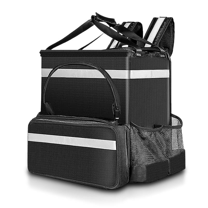 クーラーバッグ デリバリーバッグ 39L+11L拡張可能 配達バッグ