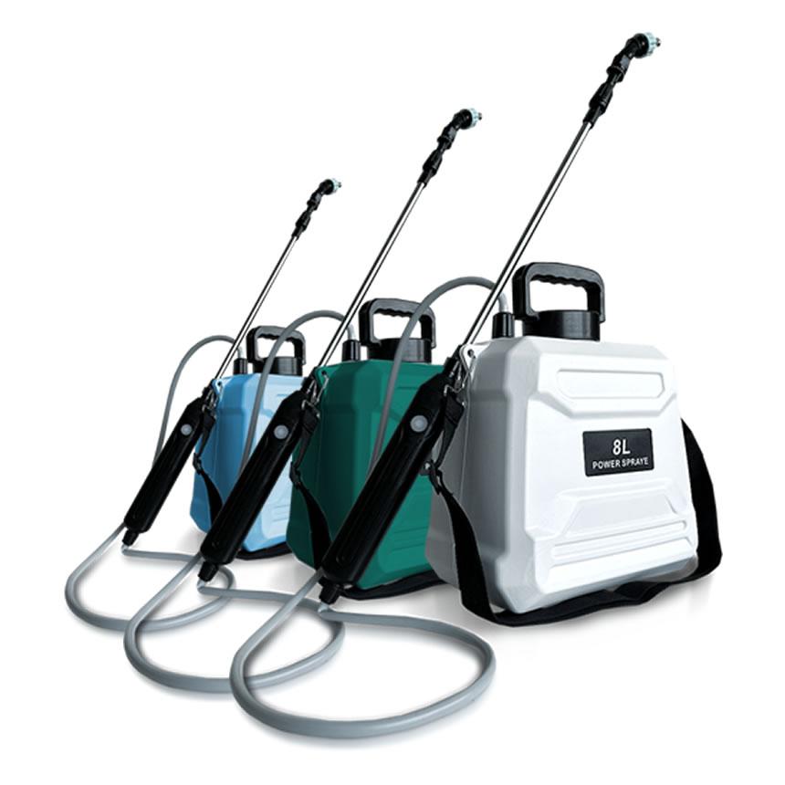 噴霧器 電動 8L 大容量 充電式 88cm 伸縮式 肩掛け式 バッテリー式