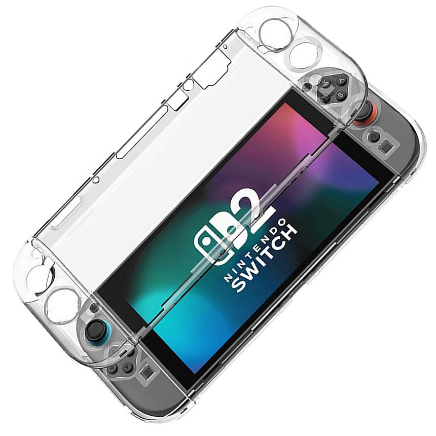 Switch 2 保護カバー クリア ケース 分体式設計 着脱簡単 黄ばみなし