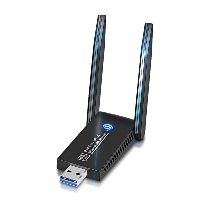 WiFi 無線LAN 子機 USB3.0 WIFIアダプター 1300Mbps 5dBi 2.4Ghz/5Ghz