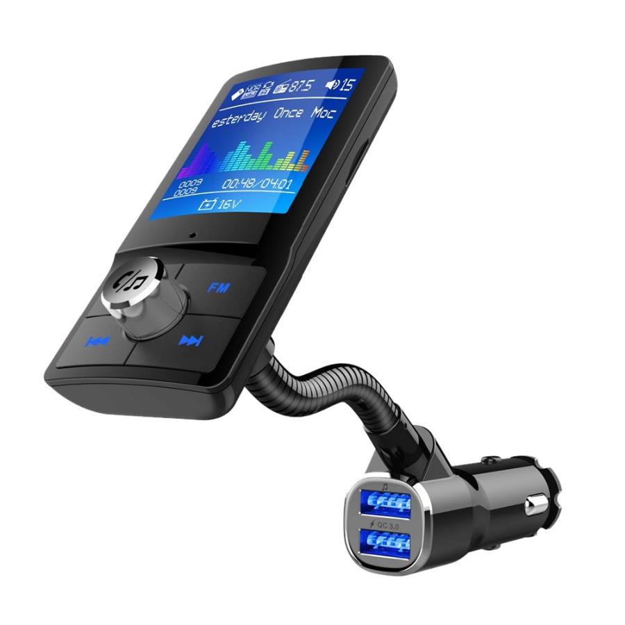 Fmトランスミッター Bluetooth 4 2 1 8インチ カラースクリーン360 角度調整可能 車載チャージャー 2usbポート Eq設定 ハンズフリー Sukutora S Mh0304 15a Next Stage 通販 Yahoo ショッピング