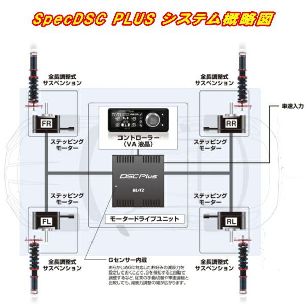 BLITZ DAMPER ZZ-R Spec DSC PLUS車高調整キット前後セット ZV37スカイライン 274930 2014/6〜2014/11_3