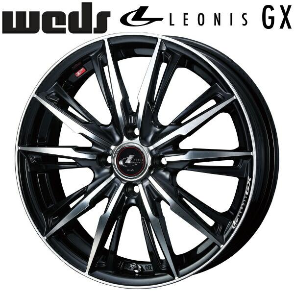 WEDS（ウェッズ） Weds LEONIS GX パールブラック/ミラーカット 4本 