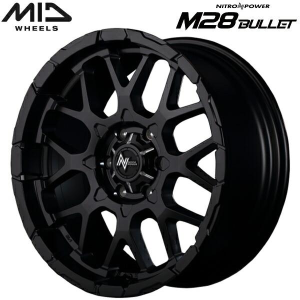 4本セット　NITRON POWER M28 BULLET 15インチ　4穴 NITRO POWER（ナイトロパワー） MID NITRO POWER M28 BULLET 4本Set