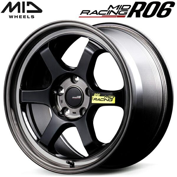 マルカサービス MID MID RACING R06 4本Set ブラッククリアポリッシュ