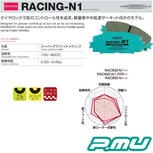 プロジェクトミューμ RACING-N1ブレーキパッドF用 HE22Sラパン 08/11〜15/6｜nextsportsys｜02