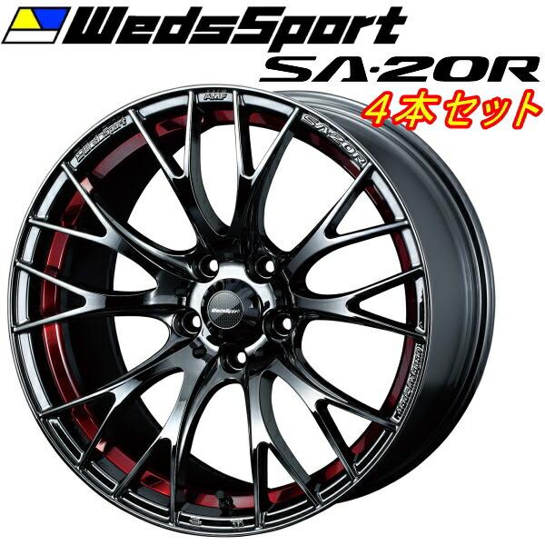 WedsSport SA-20R 4本Set レッドライトクローム8.5-18 5H100+45