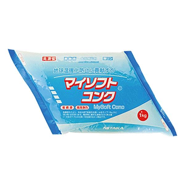 食器用洗剤 マイソフトコンク ニイタカ 1kg×4袋 食器 調理器具 洗浄 まな板 包丁 シンク ワークテーブル パウチ包装 環境配慮 ma｜nextstagestore｜02