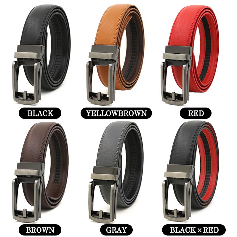 ベルト メンズ ビジネス 紳士 紳士ベルト 本革 穴なし 自動ロック