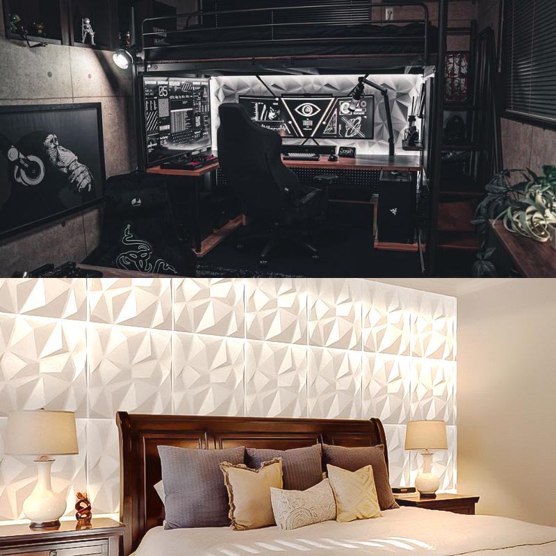 ゲーミングルーム　LED　ネオンサイン　インテリア　3Dウォールパネル　セット ゲーミングルーム LED ネオンサイン インテリア 3Dウォールパネル