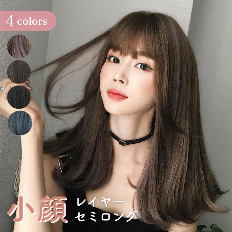レディースアデランス　高級フルウィッグ　セミロング、オーダー品、美品 ウィッグ 女性 小顔 おしゃれ ファッションウィッグ 自然 ミディアム