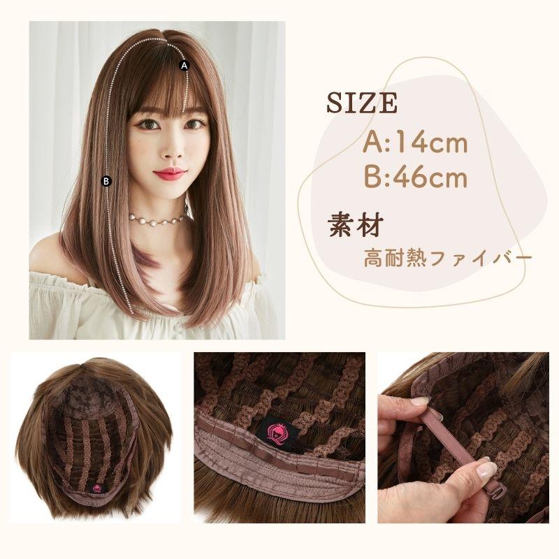 ウィッグ 女性 さらさら セミロング おしゃれ ファッションウィッグ