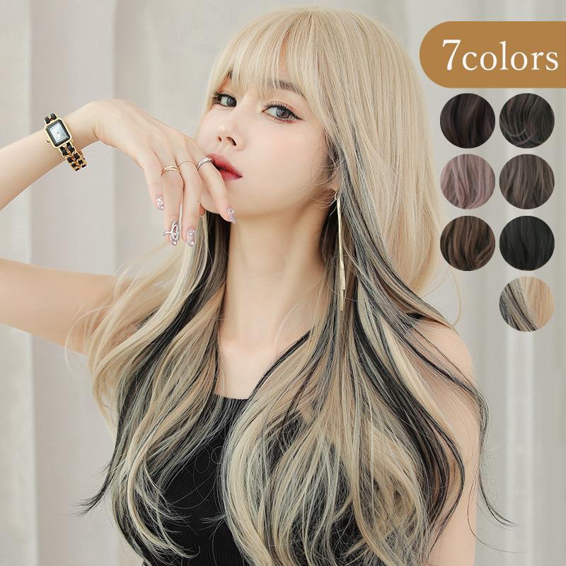 ウィッグ 女性 さらさら ウェーブロング おしゃれ かわいい