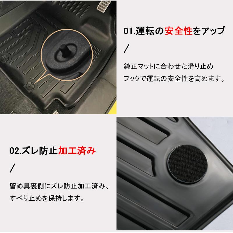 ジムニー シエラ JB64W JB74W フロアマット 1列目 防水 水洗い可能 MT