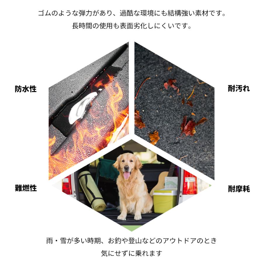 ヴォクシー ノア 90系 フロアマット 2列目 防水 水洗い可能 ラバー