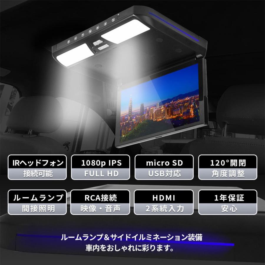 さ*様 フリップダウンモニター車載11.6インチ HDMI入力 USB 対応 L Eonon フリップダウンモニター hdmi 車載モニター リアモニター