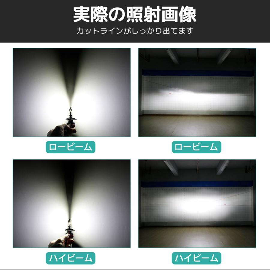 2年保証 LED h4 ヘッドライト hi/lo ファン付け ハイビーム ロービーム