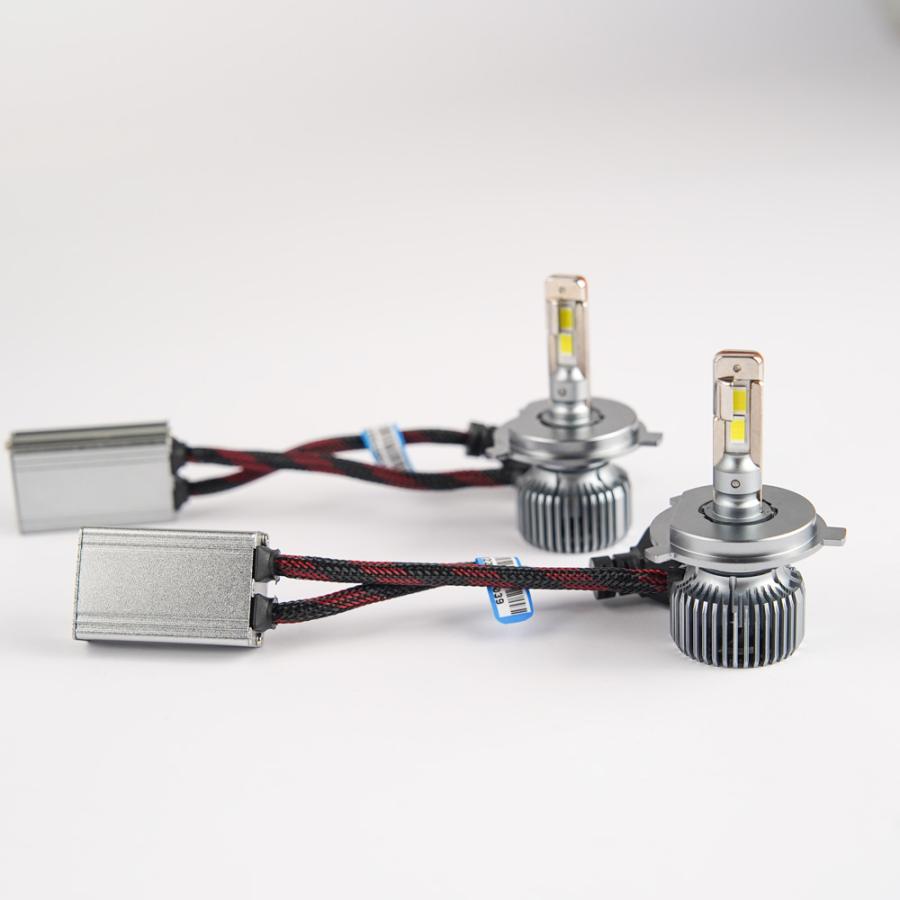 2年保証 LED h4 ヘッドライト hi/lo ファン付け ハイビーム