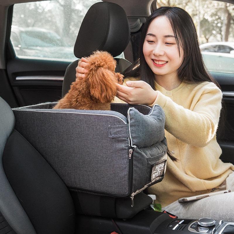 車載ドライブボックス キャリーバッグ アームレスト 小型犬 猫
