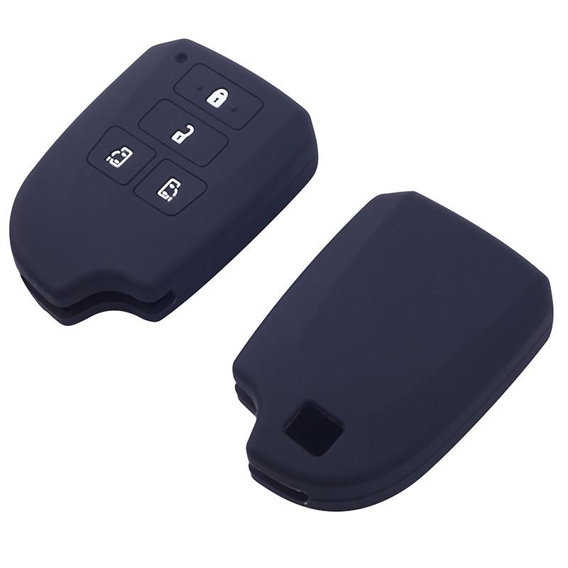 トヨタ スマートキーカバー スマートキーケース Type14 プレミアムトーンシリーズ 全8色 ハイエース200系 スペイド140系など おしゃれ 鍵 車 セカンドステージ 販売期間 限定のお得なタイムセール トヨタ(ポルテ・スペイド等)・3ボタン・スマートキー用シリコンカバー 黒色(黄)