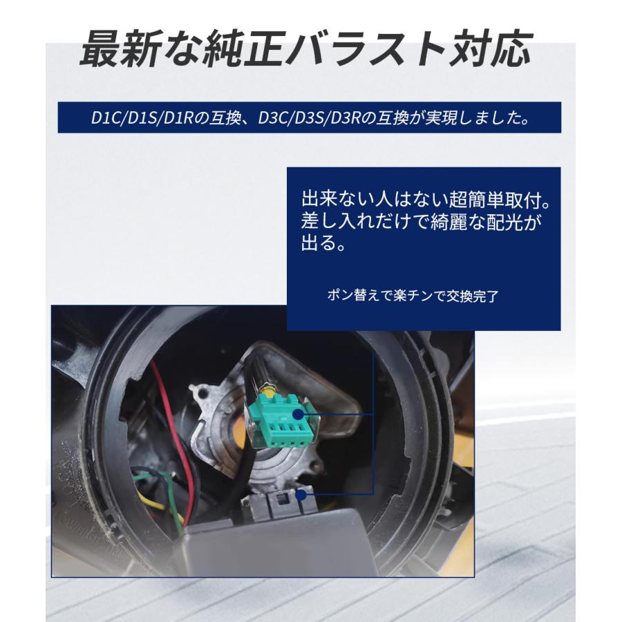 LED ヘッドライト ホンダ オデッセイ RB3/4 D2C/D2R/D2S 兼用 ロービーム すれ違い用 前照灯 ホワイト 車検対応 HID純正交換 最新型｜nextstageyh3｜05