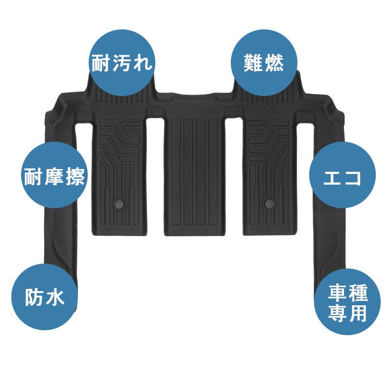 トヨタ VOXY90系 NOAH90系 3Dフロアマット セカンド TPE 防水 3D立体 荷室 ズレ防止 滑り防止 耐汚れ 耐摩耗 パーツ トランクマット｜nextstageyh｜05