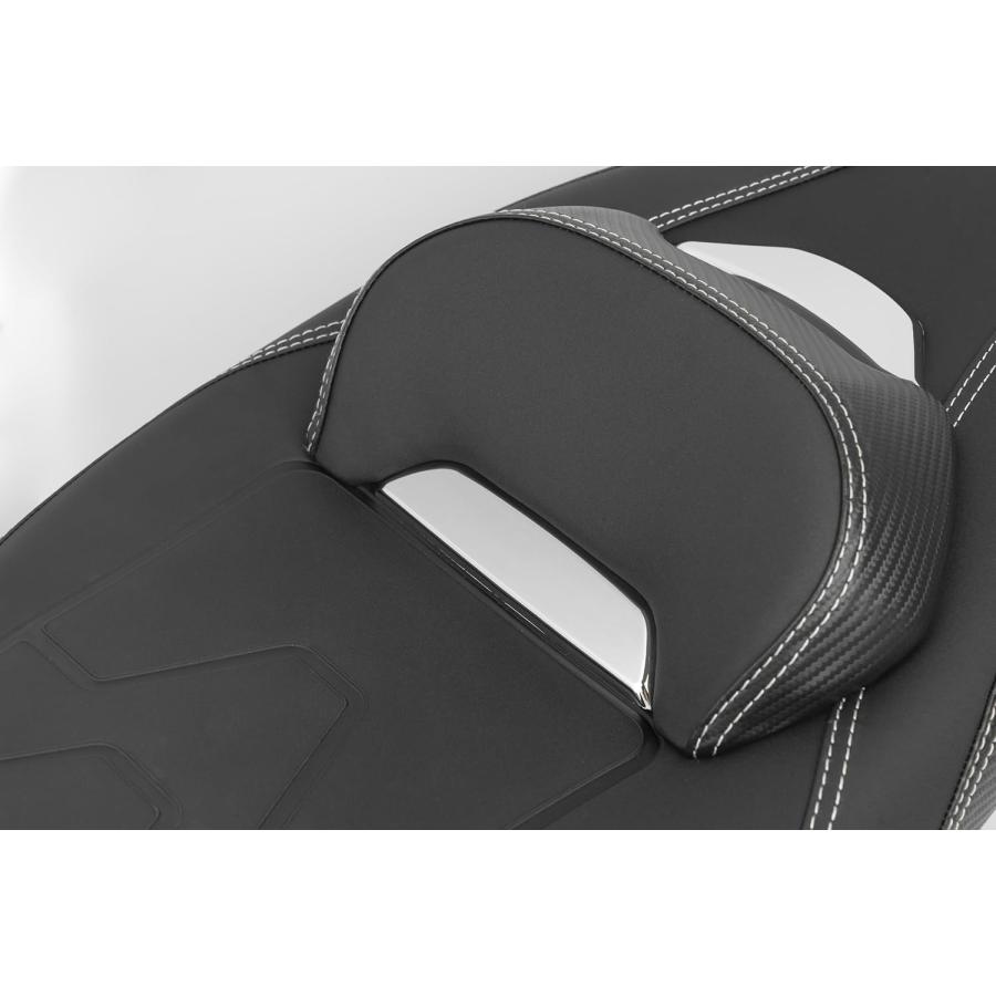 ホンダ PCX125 PCX160 PCX150 シート 2025年式適合可能 コーナーバケットシート レザー バックレスト付き  バイク ブラック 純正交換 取寄せの画像
