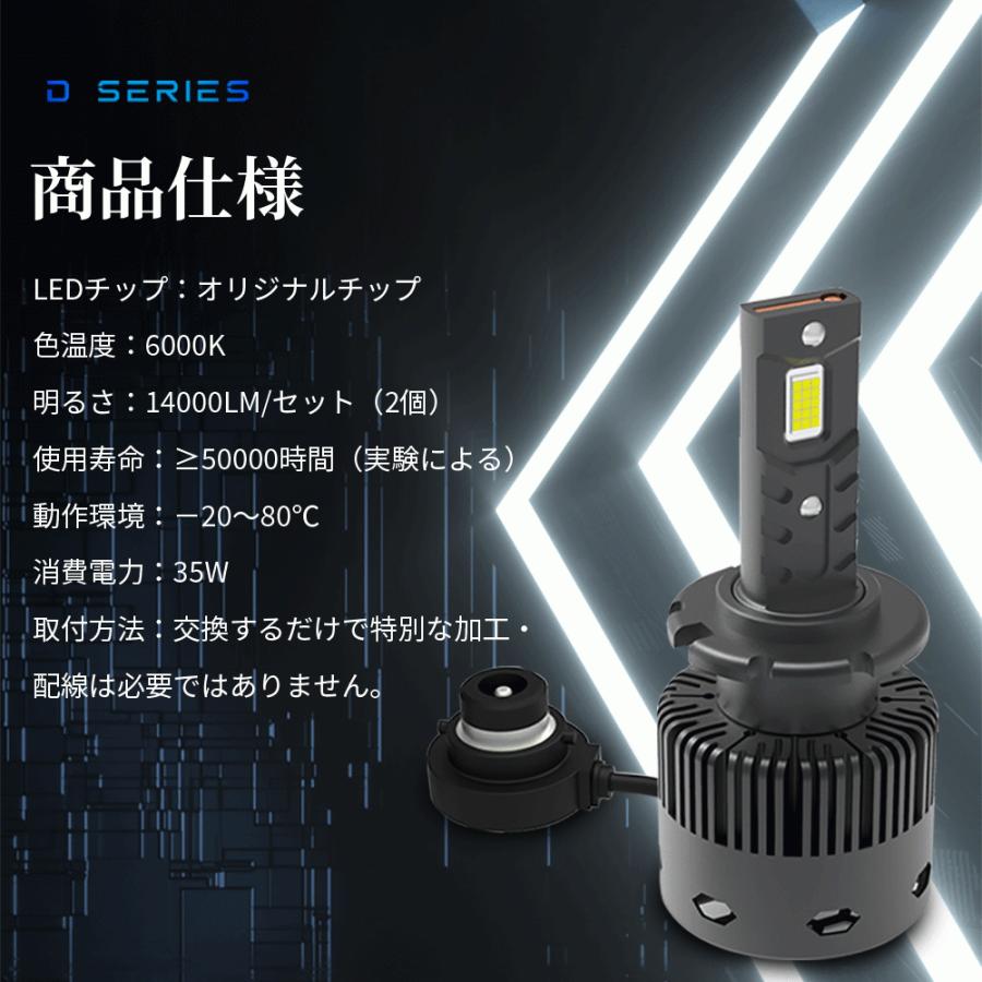 フリード GP3 D2C/D2S/D2R Hi Lo LEDヘッドライト バルブ ファン ポン付け ホワイト 純正 HID交換用 高輝度 車検対応 送料無料 ホンダ｜nextstageyh｜09