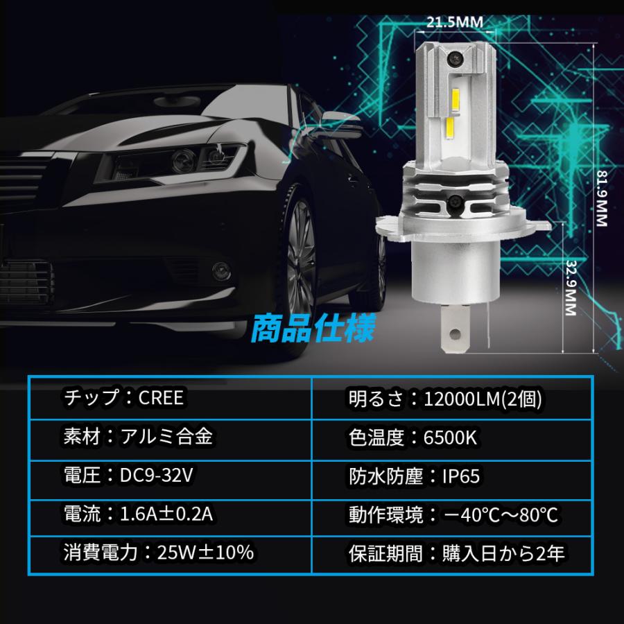 N-VAN JJ12 H4 Hi Lo LED ヘッドライト 新型 フィット 一体型ポン付け