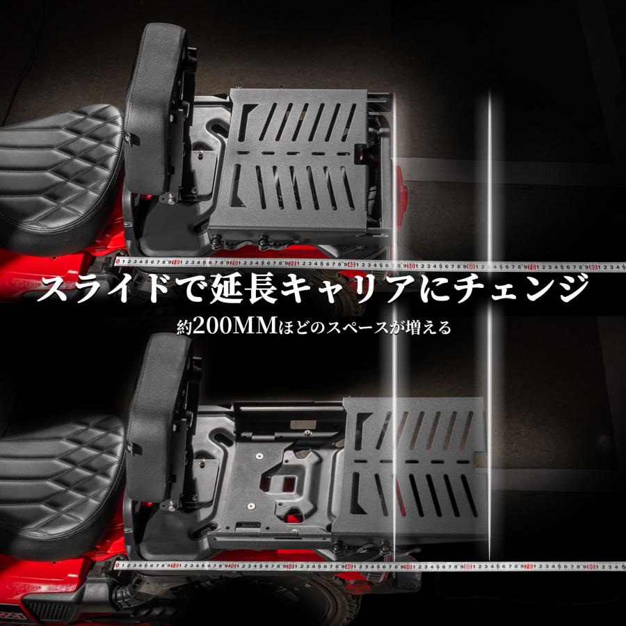 ハンターカブ CT125 スライド リアキャリア クロスカブ トップケースリアキャリア 丈夫 一体感 ステンレス製 フラットタイプ カスタム 荷台 低い 【タイプB】 | クロスカブ | 11