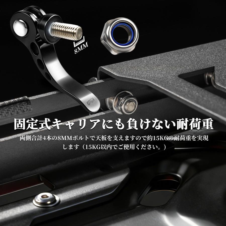 ハンターカブ CT125 スライド リアキャリア クロスカブ トップケースリアキャリア 丈夫 一体感 ステンレス製 フラットタイプ カスタム 荷台 低い 【タイプB】 | クロスカブ | 08