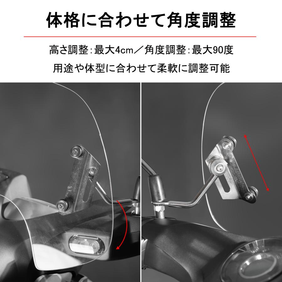 バイク用 ウインドスクリーン スーパーカブC125 クロスカブ110 リード