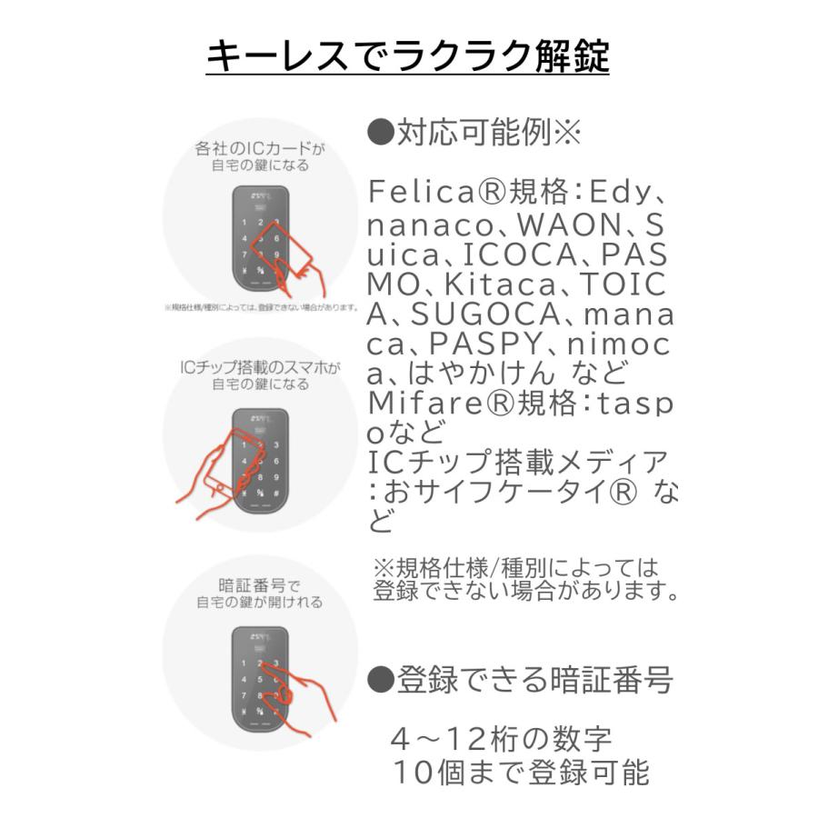 イージスゲート・プラス AEGIS GATE plus デジタル錠 AG-02 面 イージスゲート・プラス AEGIS GATE plus デジタル錠 AG-02 面