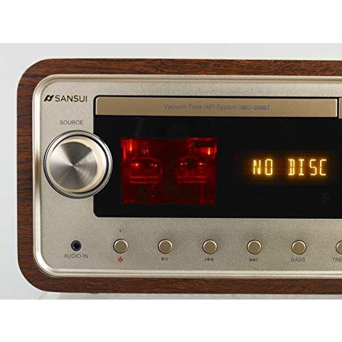 動作確認 SANSUI 真空管ハイブリッドアンプ搭載CDステレオシステム SMC-300BT ブラウン 【BCD7044941476】(25264円)