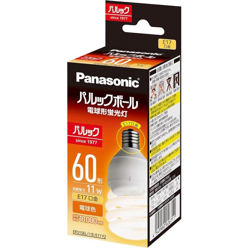 パナソニック 電球形蛍光灯 パルックボール 口金直径17mm 電球 60形