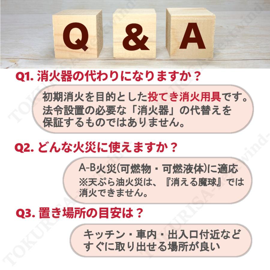 消える魔球2 2個入 投げる消火用具 ボール型 投てき消火用具 日本製 A
