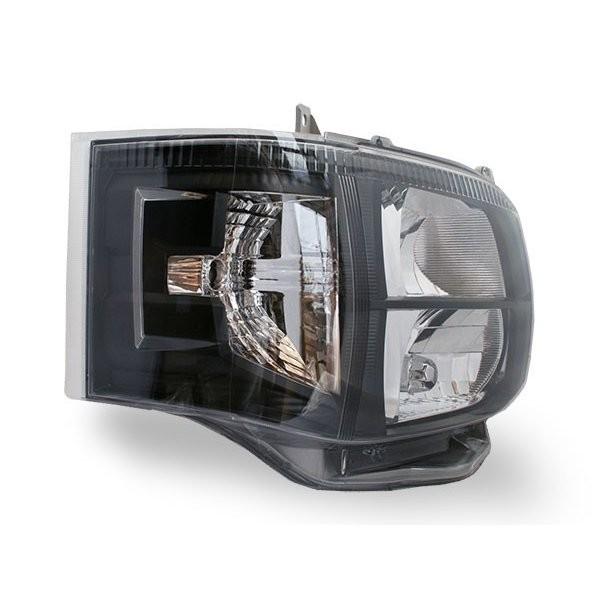 ハイエース 200系 3型 HID ヘッドライト ブラックインナー 4灯式