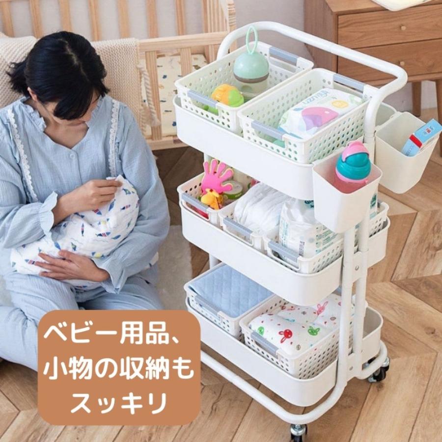 母の日セール キッチンワゴン 本体スチール製 北欧デザイン 3段 母の日セール キッチンワゴン 本体スチール製 北欧デザイン 3段