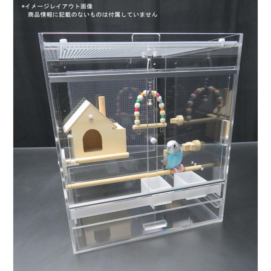 S4 アクリル鳥カゴ W35×D35×H40cm : アクリルケージ屋さん S4 アクリル鳥カゴ W35×D35×H40cm : アクリルケージ屋さん