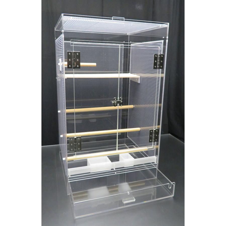 【極美品】 バードケージ　3面パンチング　45×45×75　観音扉タイプ 【VQL1882253050】(67500円)