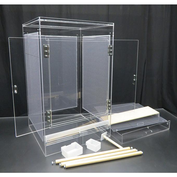 【極美品】 バードケージ　3面パンチング　45×45×75　観音扉タイプ 【VQL1882253050】(67500円)