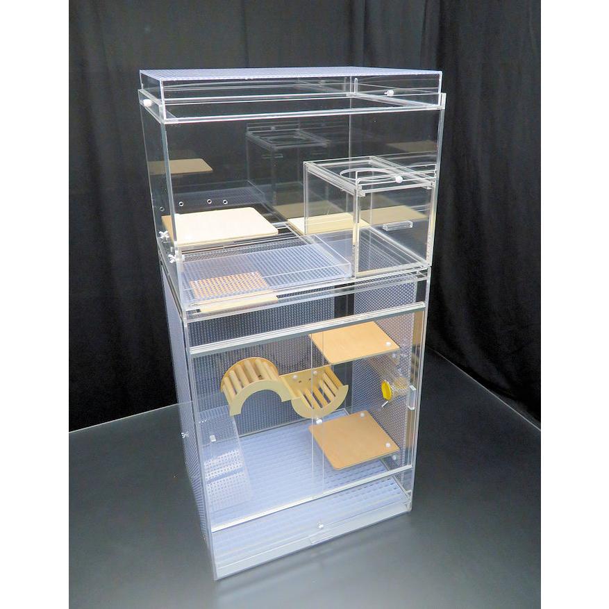 訳あり商品 アクリルケージ屋さんベーシックケージ 引出し砂浴び