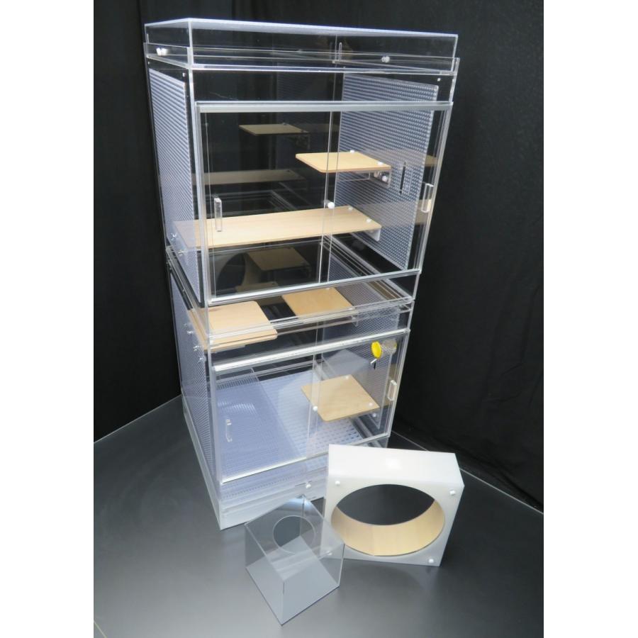 【新版】 デグー・チンチラ　広々ケージ　45×45×103ｃｍ　スペシャルセット 【TM1717729122】(61600円)