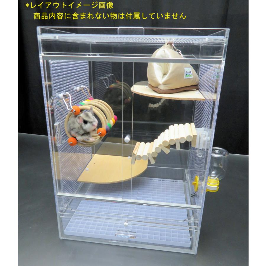 フクロモモンガ専用飼育ケージ 50　ルーバースノコ付｜nexxtshop｜17